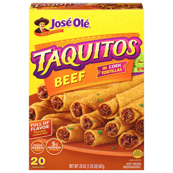 Jose Ole Beef Corn Taquitos
